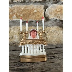 Vintage Plastic Praying Girl Alter Cake Topper 1st Communion Hong Kong        JM